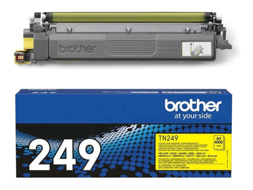 BROTHER TN-249Y TONER GIALLO ALTA RESA PER HLL8230CDW - MFCL8340CDW - HLL8240CDW - MFCL8390CDW 4.000 PAGINE
